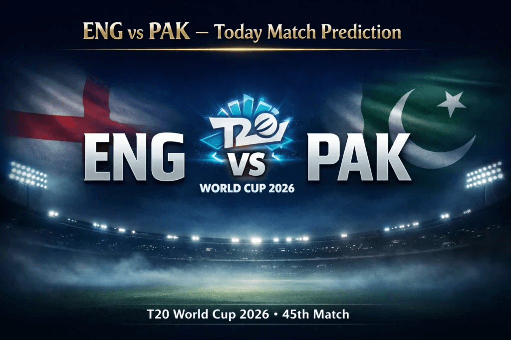 England vs Pakistan T20 World Cup 2026 Match Preview: Full Squad Analysis, Pitch Report and Winning Chances